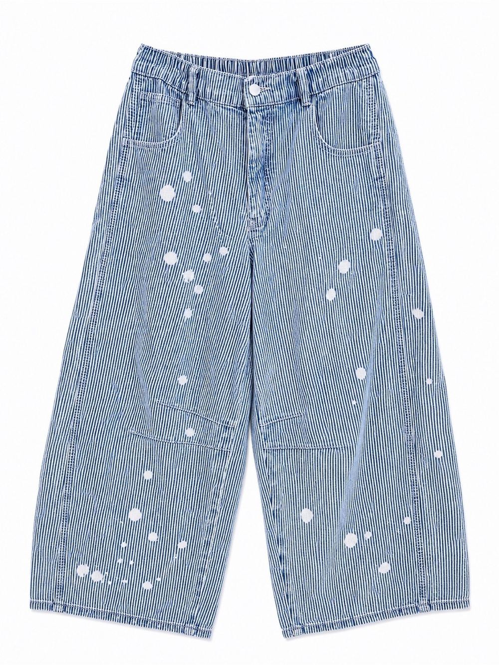 BlueVelvet Railroad Stripe
Paint Splatter Barrel Pants |
Wide Leg Boho